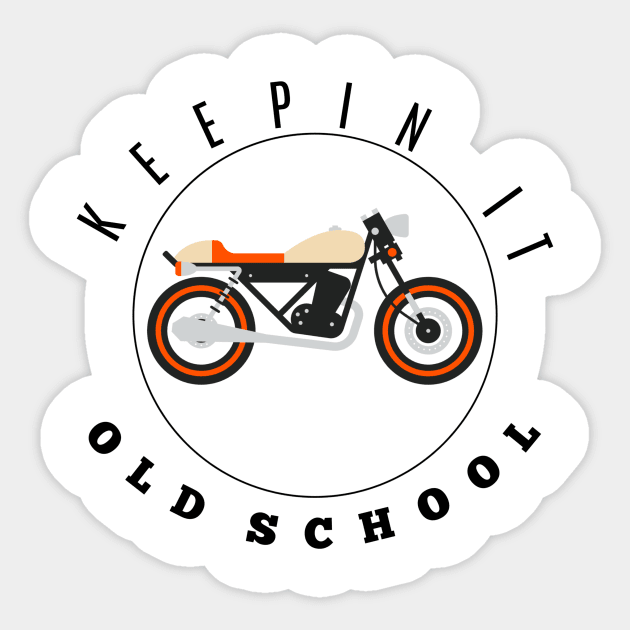 Old School T Shirt- Mens Gifts- Biker Gifts- Beetle- Grandad Mug- Funny Mug- Gifts For Him- T Shirt Cosy- Fathers Day Gift- Bikers Sticker by SmashCity Designs